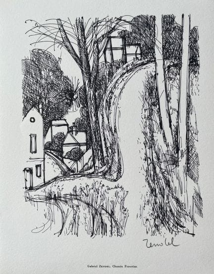 ZENDEL Gabriel (1906–1980)
FOREST PATH
Lithograph 