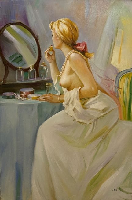 Samuel SMILLS (1958 - )
DIE FRAU MIT DEM GOLDENEN 