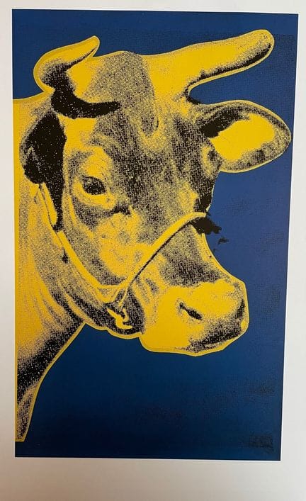 (after) Andy WARHOL (1928–1987)
COW ON A BLUE BACK