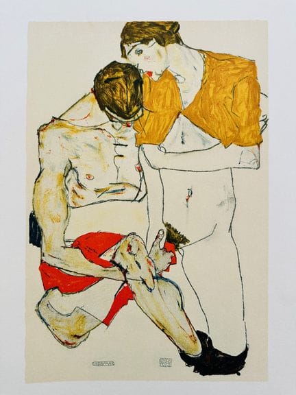 (nach) SCHIELE Egon (1890–1918)
DIE LIEBHABER
Lith