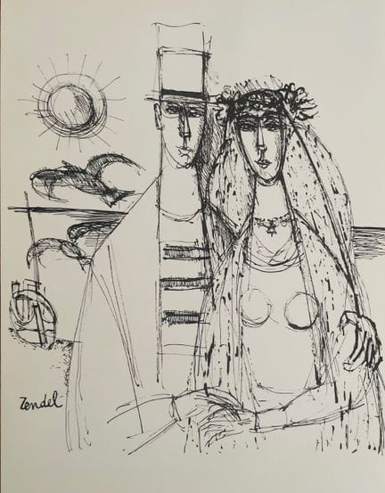 ZENDEL Gabriel (1906–1980)
THE COUPLE
Lithograph s