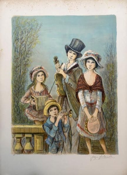 LALANDE Jacques (1921 - )
DIE MUSIKER
Lithografie.