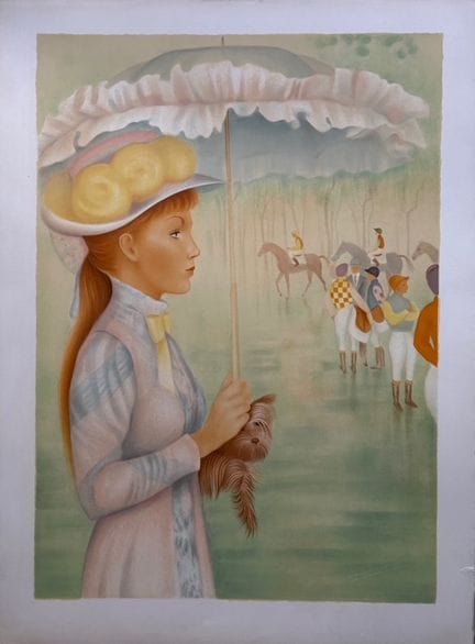 SERADOUR Guy (1922–2007)
DAME MIT POODLE
Lithograf