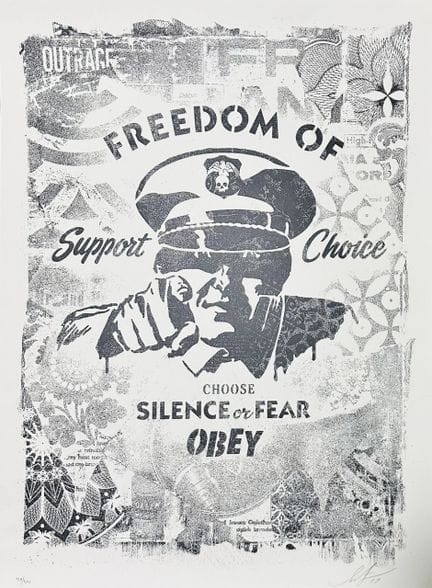 (after) Shepard Fairey (1970 - )
FREEDOM OF CHOICE