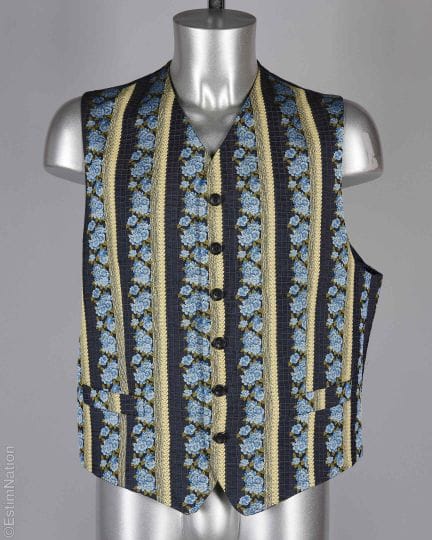 KENZO UOMO
GILET in seta con motivi floreali in cu