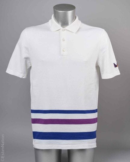 LOUIS VUITTON CIRCA 2013
POLO en coton blanc impri
