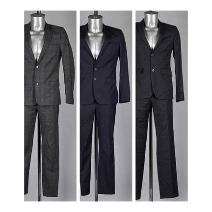 THE KOOPLES, AZZARO
TRE ABITI in lana dal taglio s