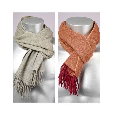 ERIC BOMPARD, DRAKES
DUE SCIARPE in cashmere con f