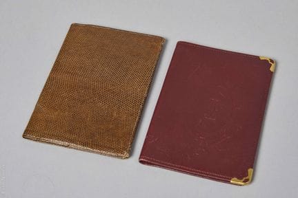 CARTIER PARIGI, ANONIMO D'EPOCA
DUE COPERTINE PER 