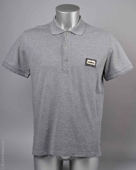 PHILIPP PLEIN UOMO
POLO in piqué di cotone grigio 
