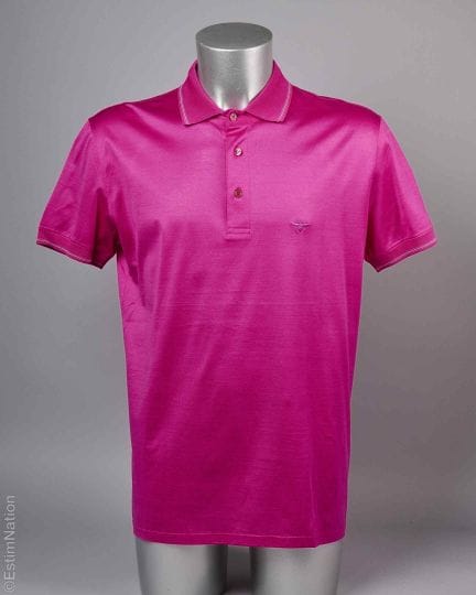 DIOR HOMME
POLO in raso di cotone fucsia con ricam