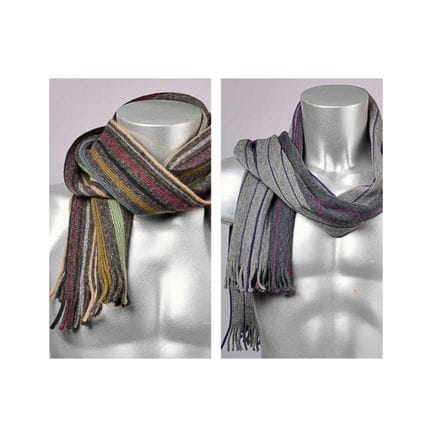 PAUL SMITH, HUGO BOSS
DUE SCIARPE con frange a rig