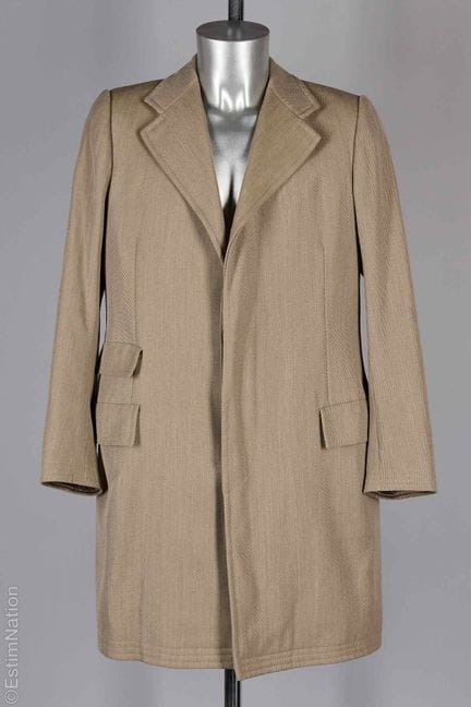 HERMÈS PARIS VINTAGE
MANTEAU en laine whipcord bei