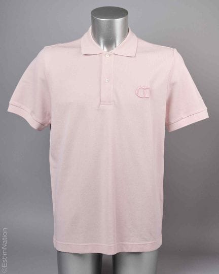 DIOR HOMME
POLO in piqué di cotone rosa pallido co