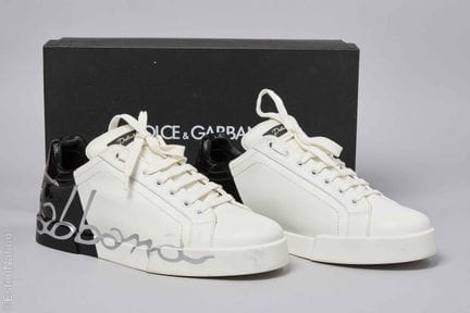 DOLCE & GABBANA
PAIRE DE SNEAKERS légèrement monta