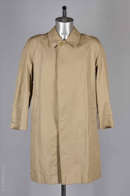 BURBERRYS' VINTAGE
PARDESSUS en gabardine de coton