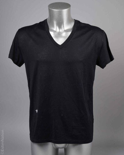 DIOR
MAGLIETTA in cotone nero con ricamo dell'ape 