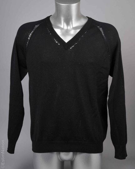 DIOR HOMME
MAGLIONE in lana vergine nera con lavor