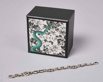 GUCCI
BRACCIALE in argento 925/°° con maglie ovali