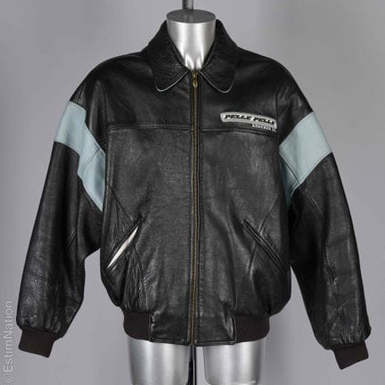 PELLE PELLE BUCHANAN
GIACCA in pelle nera e azzurr