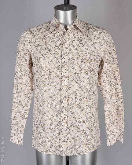 LOUIS VUITTON
CAMICIA in cotone bianco con stampa 