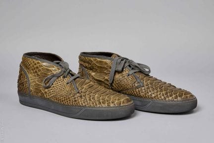 LANVIN
Coppia di scarpe di pitone opaco patinato v