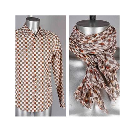 LOUIS VUITTON
DUE CAMICIE in cotone con stampa a s