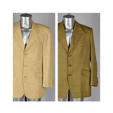 HUGO BOSS, MALCOM PLEWS Savile row 2012
DEUX VESTE