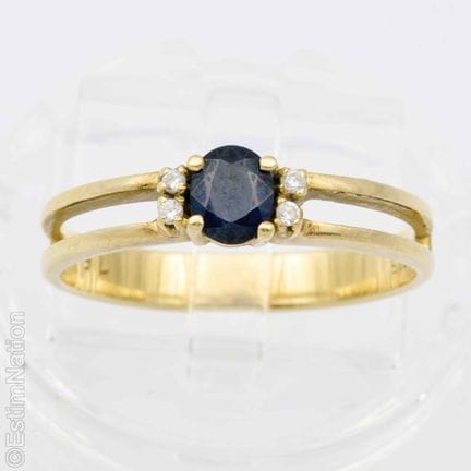 ANILLO DE ORO DE 14 QUILATES Y ZAFIRO
Anillo de or