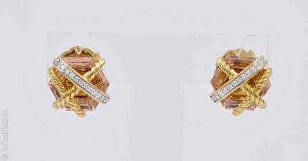 DAVID YURMAN - CABLE WRAP  - BOUCLES D'OREILLES EN