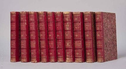 LITERATURA - HUGO 
HUGO [Victor] Obras, París, Fur