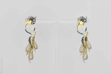 BOUCLES D'OREILLES SAPHIRS
Paire de pendants d'ore