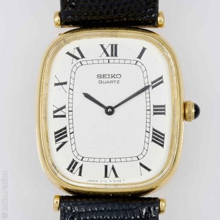 SEIKO. 
Reloj de pulsera de oro de 18 quilates (75