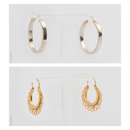 LOT DE PAIRES DE BOUCLES D'OREILLES EN OR
Lot en o