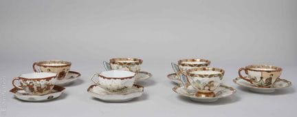 ARTE DE ASIA
Juego de siete tazas y platillos de p