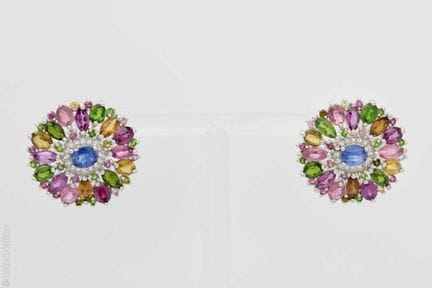 PENDIENTES DE TURMALINAS
Par de pendientes de plat