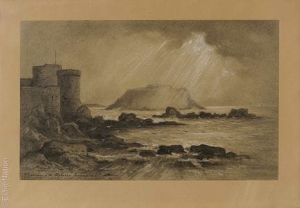DIBUJO DEL SIGLO XIX - SAINT-MALO
Escuela francesa