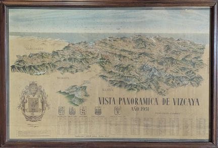VISTA PANORAMICA DE VIZCAYA, 1951
Reliefplan, farb