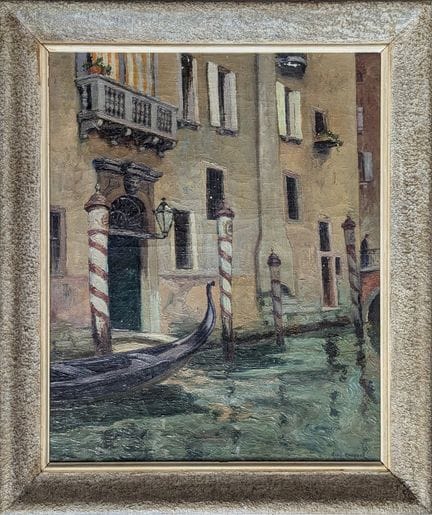 René CHOQUET (1872-1958)
Ein Kanal in Venedig
Öl a
