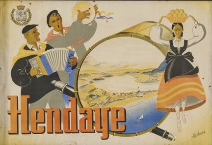 HENDAYE
Farbige Lithografie, nach Azckune.
42 x 60