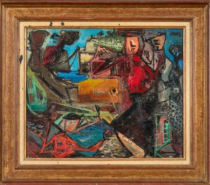 Rodolphe CAILLAUX (1904-1989)
Am Hafen
Öl auf Isor