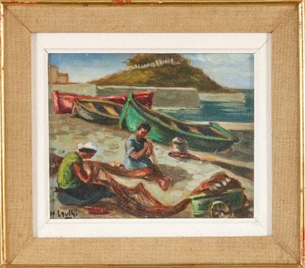 Henri LAULHE (1908–1978)
Die Netzflickerinnen
Öl a
