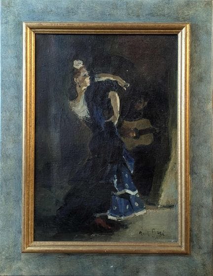 Paul BAZE (1901-1985)
Tänzerin mit Gitarre
Öl auf 