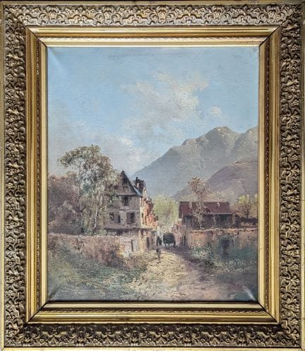 Alfred GODCHAUX (1839-1907)
Dorf in den Pyrenäen
Ö