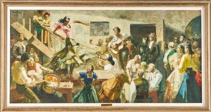 Paul BAZE (1901-1985)
Spanische Tänzerin in einer 