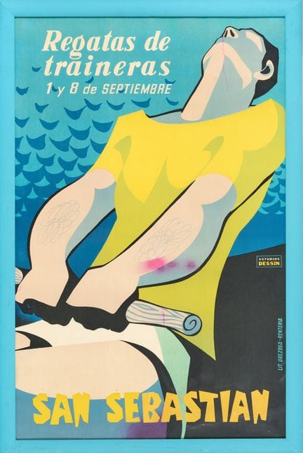 SAN SEBASTIAN – Regatas de traineras
Farbige Litho