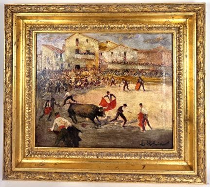 Spanische Schule des 20. Jahrhunderts
Stierlauf
Öl