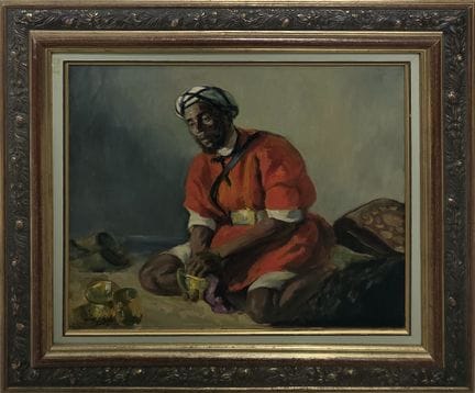 Edmond VALES (1918-2001)
Baba 
Marroquí con túnica
