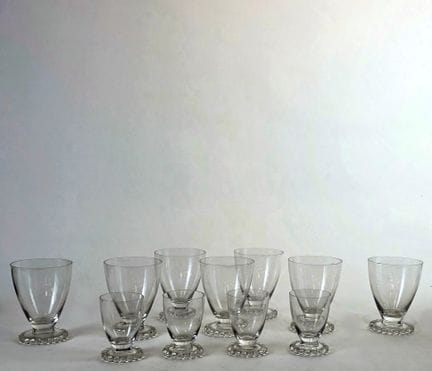 LALIQUE France
ENSEMBLE DE VERRES, modèle Boules c