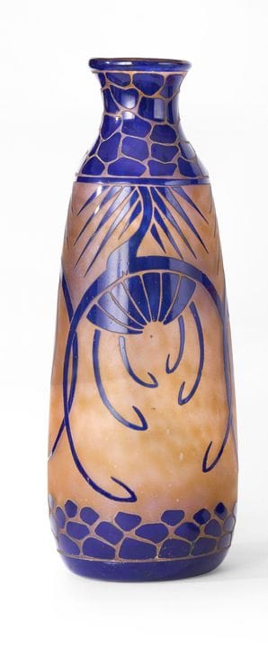 EL VIDRIO FRANCÉS
GRAN JARRÓN de forma balustre, m